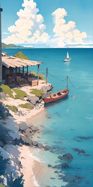 动态风景5|海边风帆