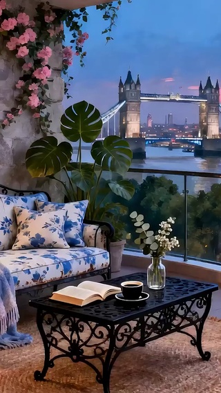 夜景海景城市风光