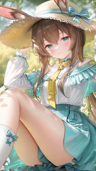 夏日林间兽耳美少女