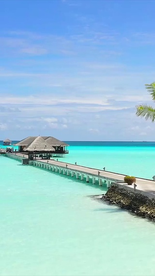 海滩 云 天空 港口 旅游_1