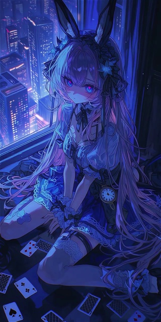 蓝窗纸牌