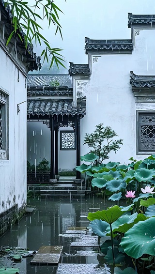 愿你与每一场雨相遇时，都能听见内心的回响 