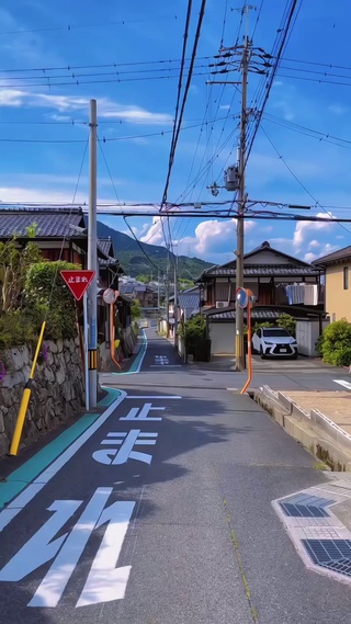 日式街道治愈风景