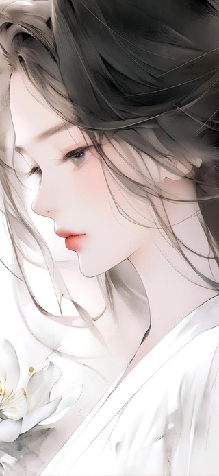 水墨女孩-莲有秀兮