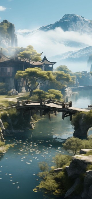 4K山间小屋 山水