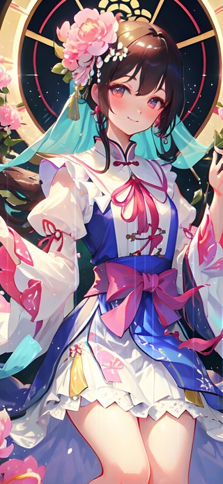 古风少女之牡丹小花仙