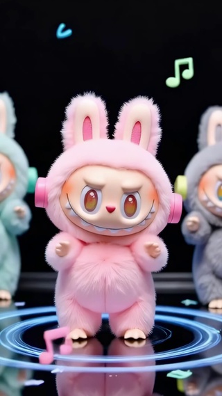 labubu欢乐DJ五小只