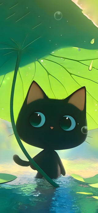 转运招财小黑喵~好运莲莲！