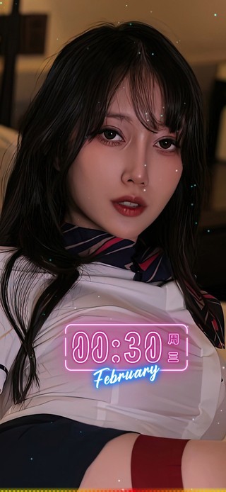 清纯性感制服美女