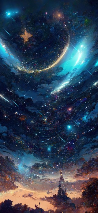 4K唯美治愈梦幻星空