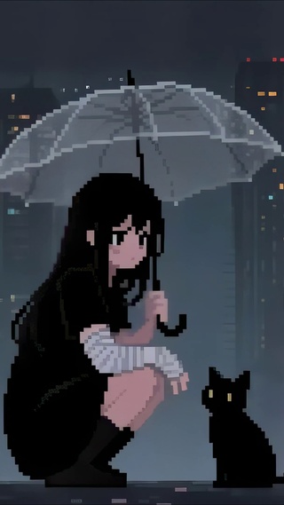 像素动画-小孤独