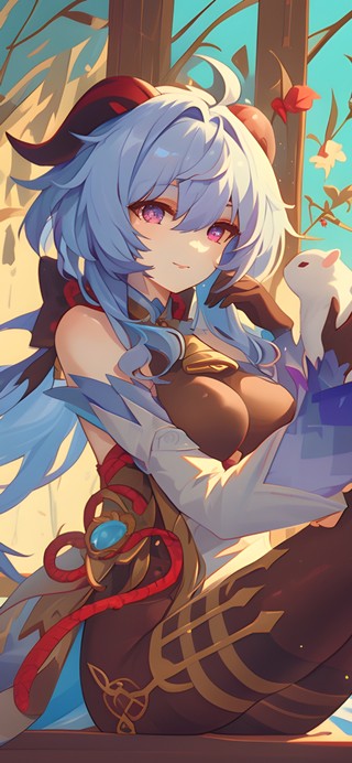 秋日闲坐--甘雨