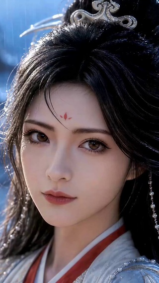 （免费）古风雨夜清冷汉服美人