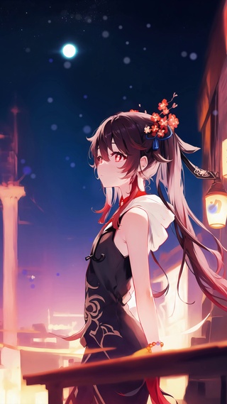 原神胡桃/宁静的夜里