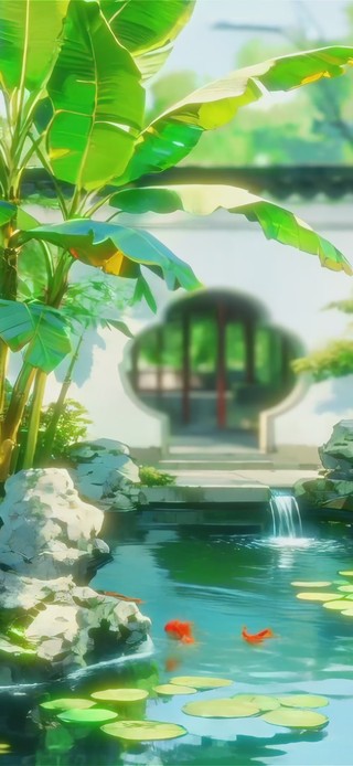 中式园林朦胧风(无限循环)