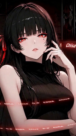 暗黑红瞳美少女千咲
