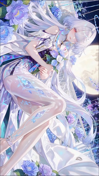 月夜花海莫宁