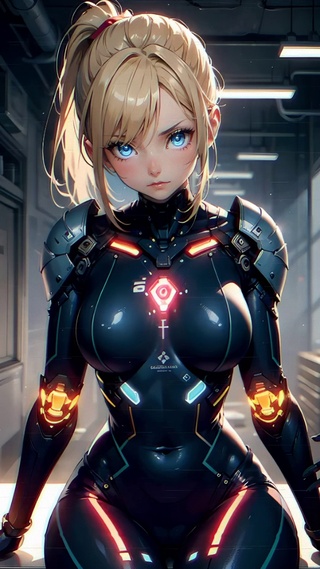 赛博朋克机甲美少女4K高清