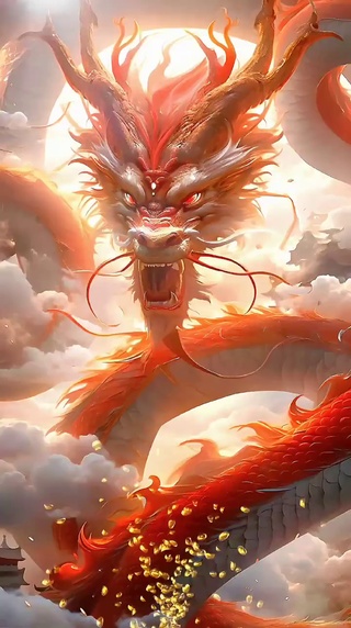 中国龙 龙年行好运