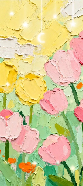 小清新夏天的马卡龙郁金香