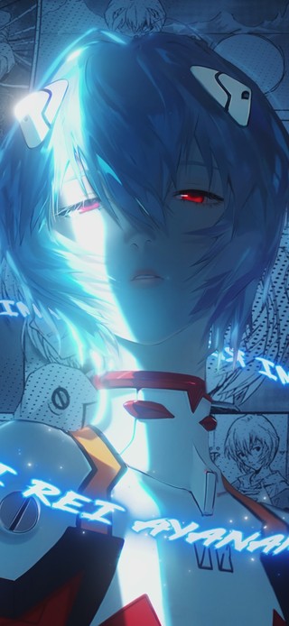 绫波丽-滚动漫画文字环绕