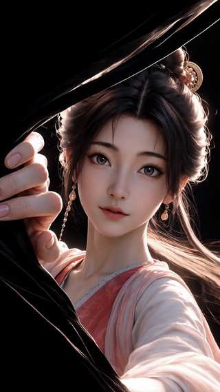 绝美清纯古风美人撕开屏幕