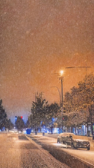 落雪的黄昏