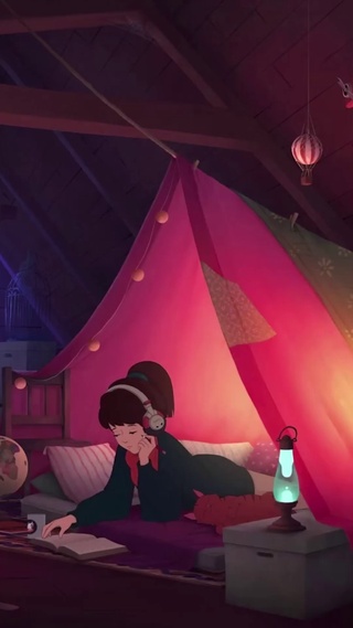 挑灯夜读