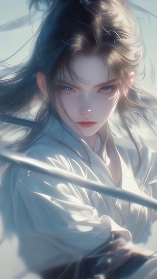 古风剑客美女   