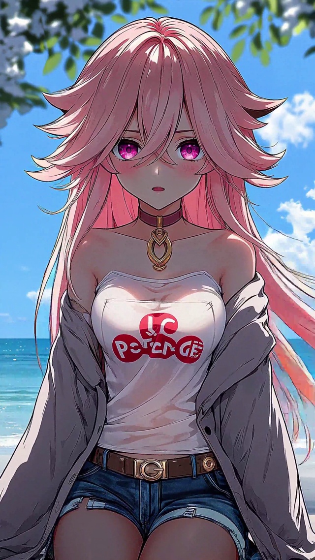 海边吹风