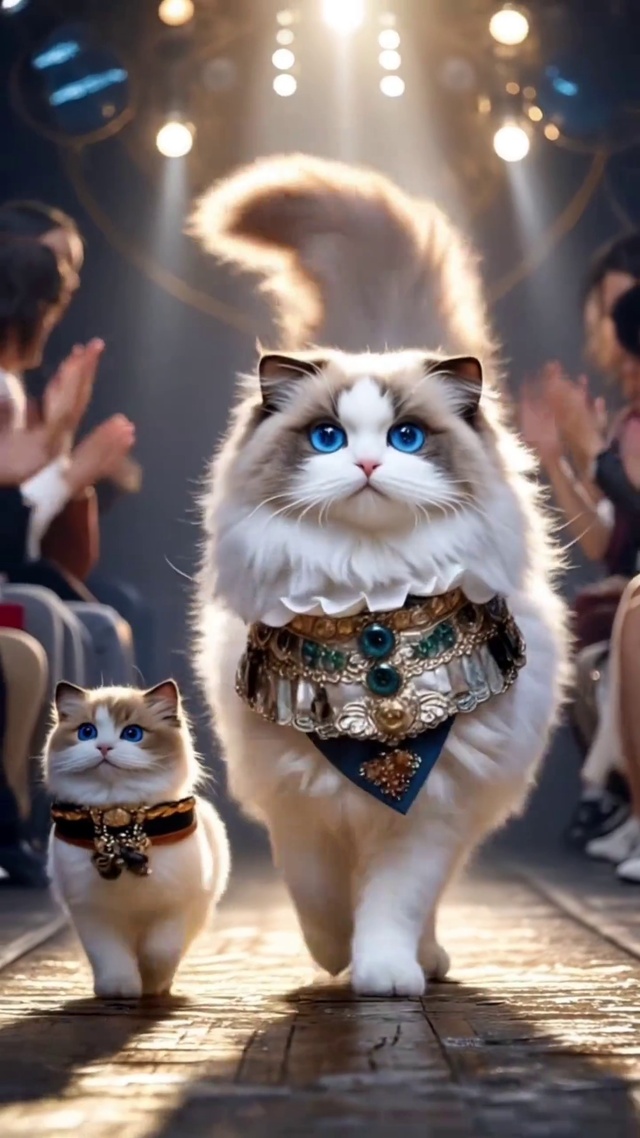 超漂亮的走秀布偶猫