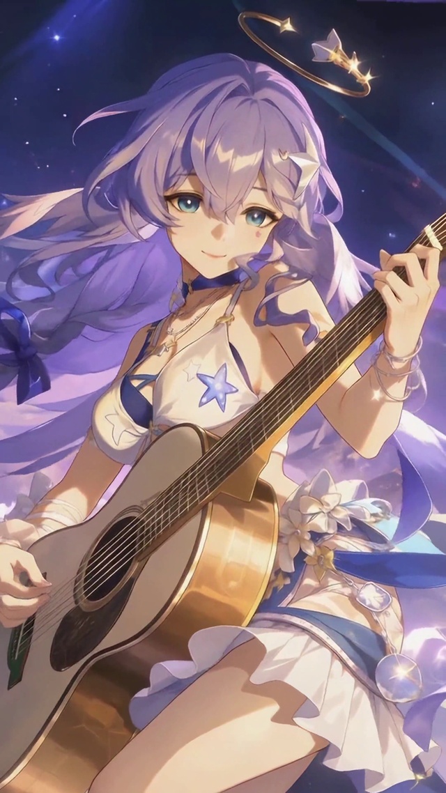 星空舞台吉他少女知更鸟