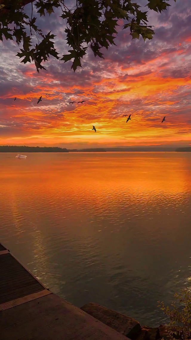 日出东方催人醒，不及晚霞懂我心。