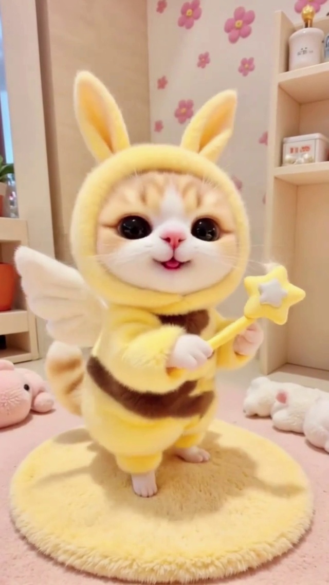 跳舞的可爱猫咪