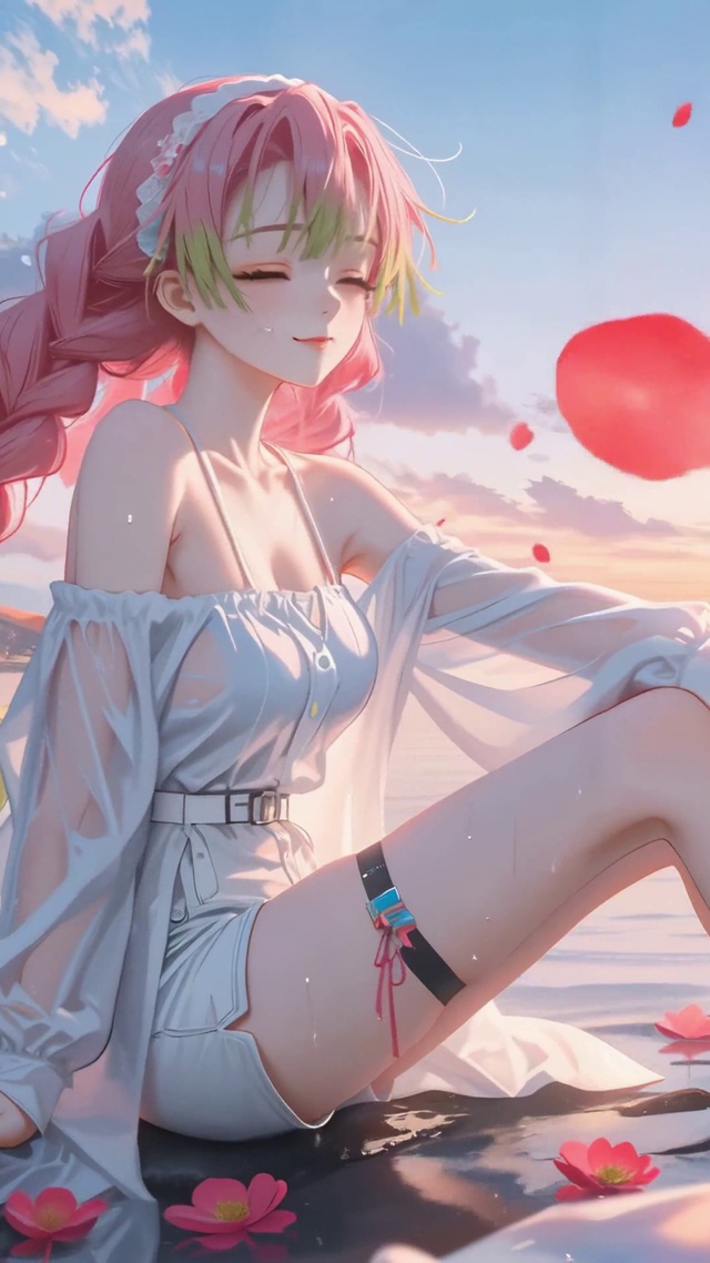 黄昏湖色长腿美女甘露寺蜜璃