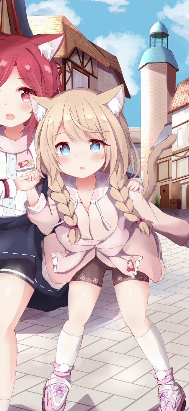 两只猫猫，2K动态视频第一弹
原图画师pixiv:〔つつちゃ〕
图片ID:<88257483>
动态效果制作:〖Ae小兔几〗