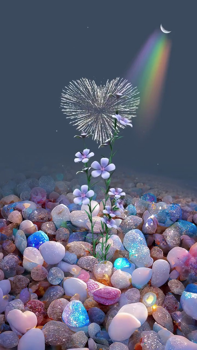 浪漫沙滩星空