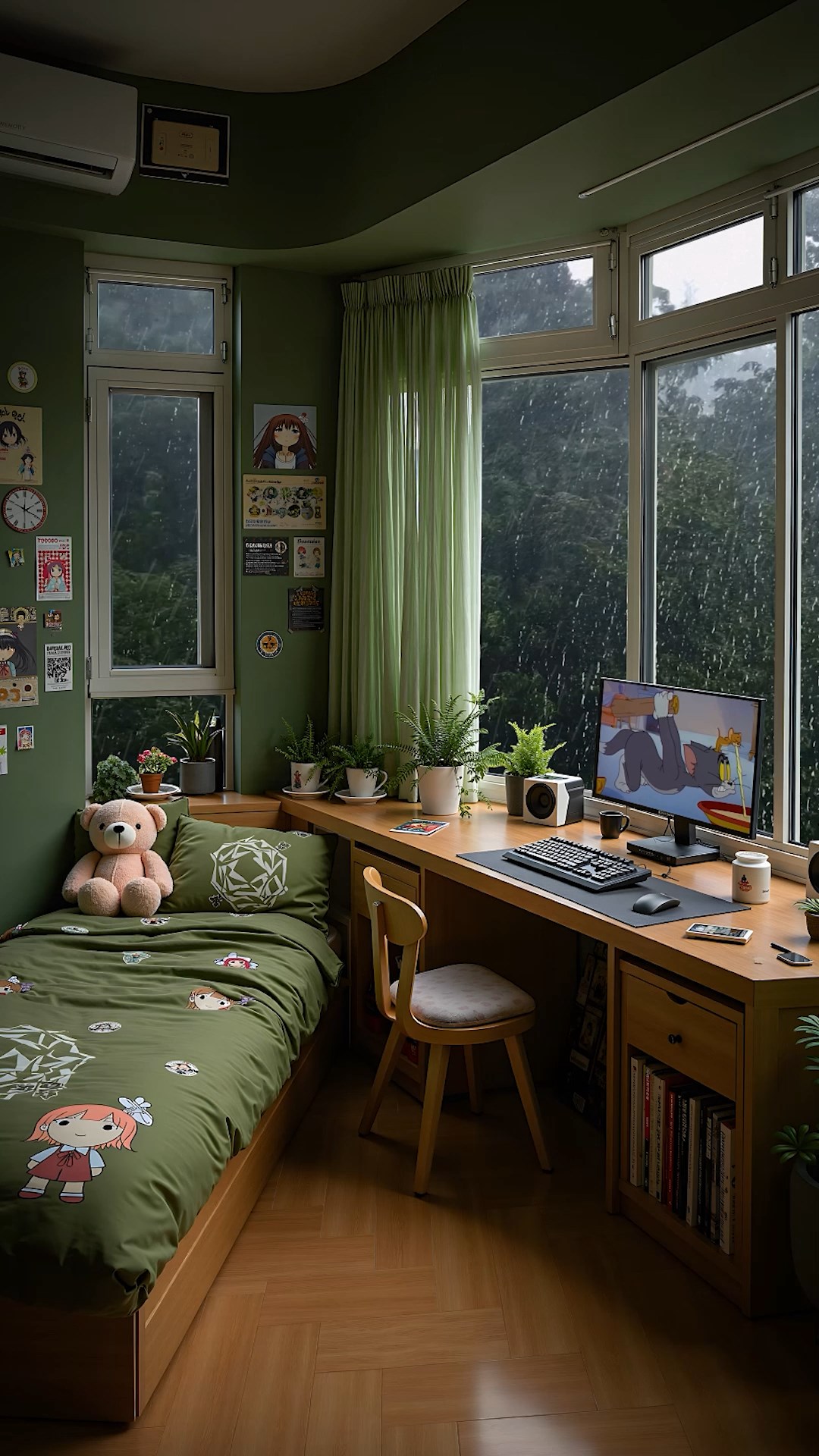 下雨天的氛围感