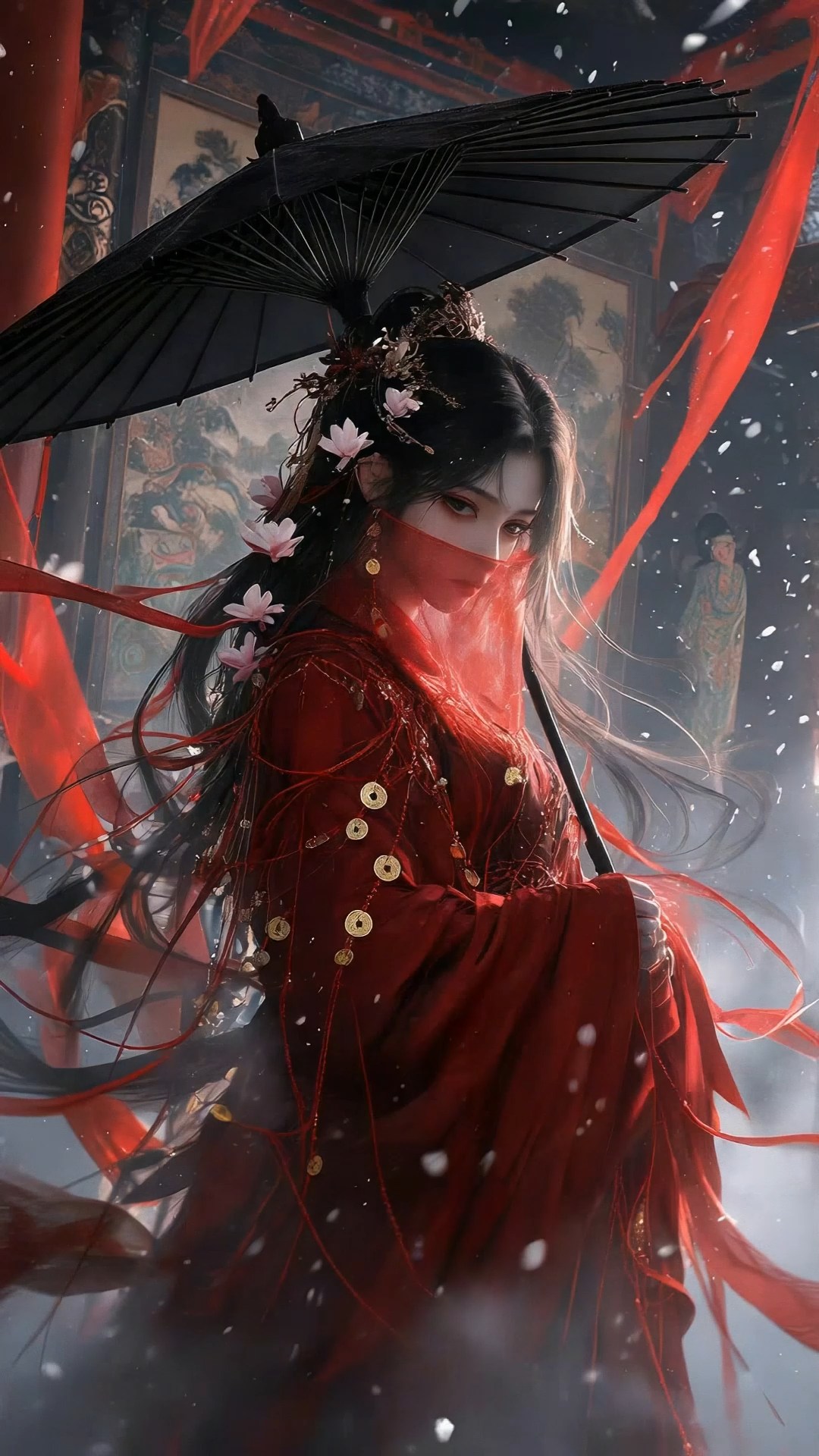 古风红妆美女