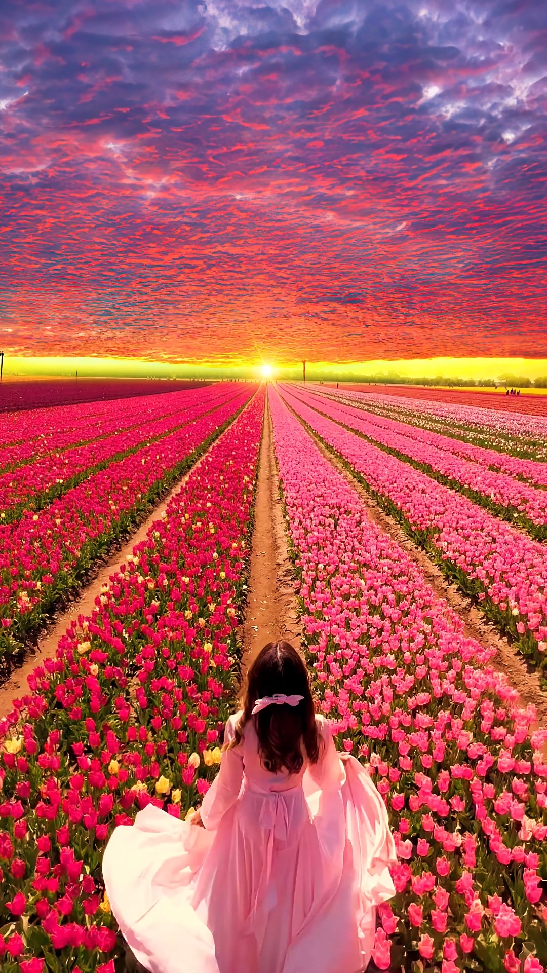 郁金香花海